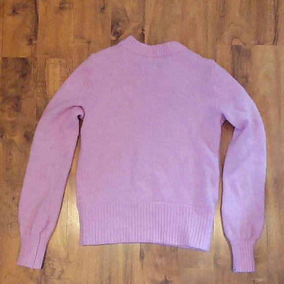 Spring Colored J. CREW Women's Pink Sweater with Button Detail/ XXS - Picture 2 of 5